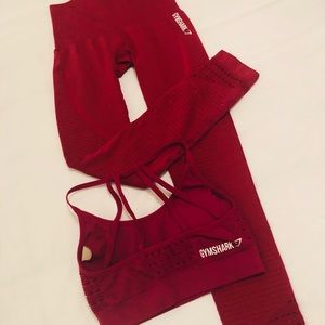 Gymshark Seamless Set: Beet S/XS